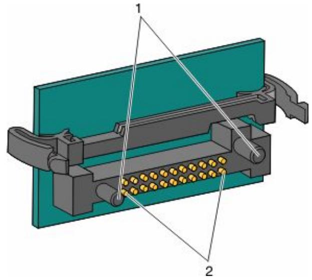 LEXMARK C734DW - Installation d'une carte mémoire flash ou d'une barrette microcode - 2