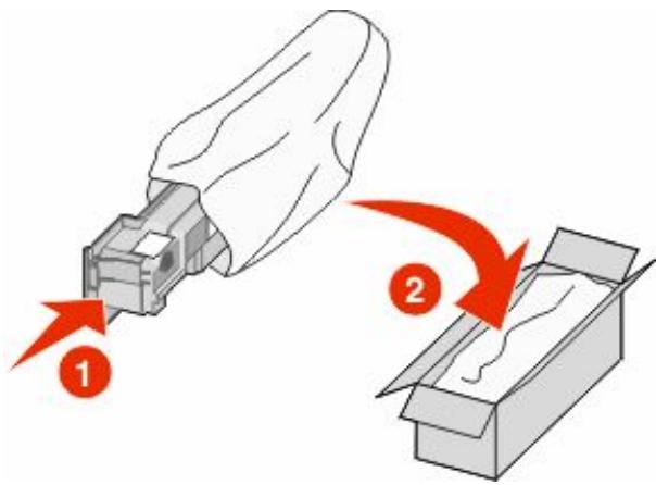LEXMARK C734DW - Remplacement de la bouteille de récapuration de toner. - 4