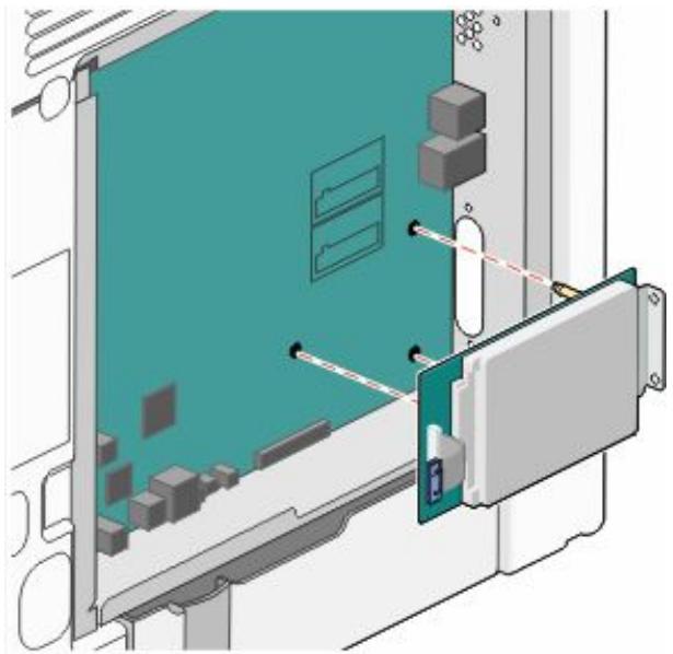LEXMARK C734DW - Installation d'un disque dur sur l'imprimante - 6