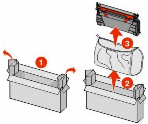 LEXMARK C734DW - Remplacement d'une cartouche de toner - 5