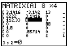 TEXAS INSTRUMENTS TI-84 PLUS - Edition d'un élément d'une matrice - 2