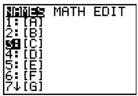 TEXAS INSTRUMENTS TI-84 PLUS - Premiers contacts : Utilisation du menu de raccourcis MTRX - 5