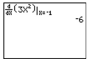 TEXAS INSTRUMENTS TI-84 PLUS - nDeriv( - 1