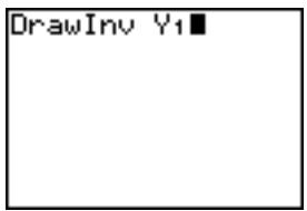 TEXAS INSTRUMENTS TI-84 PLUS - DrawInv expression - 1