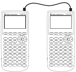 TEXAS INSTRUMENTS TI-84 PLUS - Liaison par câble avec une TI-84 Plus Silver Edition LINK - 1