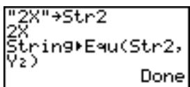 TEXAS INSTRUMENTS TI-84 PLUS - String▶Equ( - 1