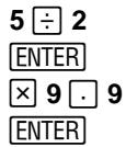 TEXAS INSTRUMENTS TI-84 PLUS - Continuation du calcul d'une expression - 1