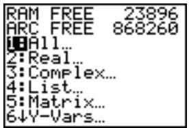 TEXAS INSTRUMENTS TI-84 PLUS - Archiver et désarchiver les variables - 5