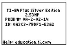 TEXAS INSTRUMENTS TI-84 PLUS - Code d'identification de la TI-84 Plus - 1