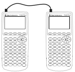 TEXAS INSTRUMENTS TI-84 PLUS - Connexion à l'aide d'un câble E/S d'unité à unité - 1