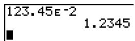 TEXAS INSTRUMENTS TI-84 PLUS - Saisie d'un nombre en notation scientifique - 1