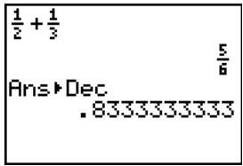 TEXAS INSTRUMENTS TI-84 PLUS - ▶Frac, ▶Dec - 1