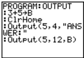 TEXAS INSTRUMENTS TI-84 PLUS - Programme - 1