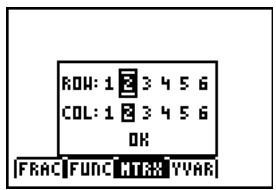 TEXAS INSTRUMENTS TI-84 PLUS - Premiers contacts : Utilisation du menu de raccourcis MTRX - 1