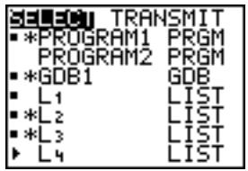 TEXAS INSTRUMENTS TI-84 PLUS - Menu LINK SEND - 1