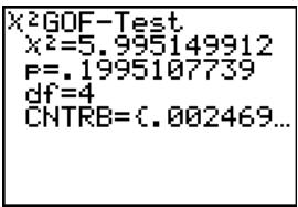 TEXAS INSTRUMENTS TI-84 PLUS - ^2 GOF-Test - 3