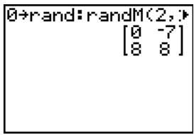 TEXAS INSTRUMENTS TI-84 PLUS - randM( - 1