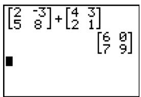 TEXAS INSTRUMENTS TI-84 PLUS - Premiers contacts : Utilisation du menu de raccourcis MTRX - 4