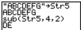 TEXAS INSTRUMENTS TI-84 PLUS - sub( - 1