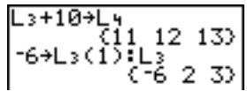 TEXAS INSTRUMENTS TI-84 PLUS - Association d'une formule à un nom de liste - 2