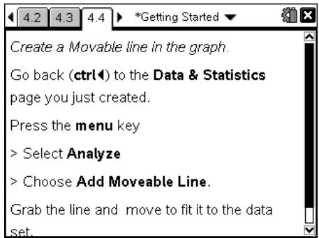 TEXAS INSTRUMENTS TI-NSPIRE CAS - Analyse des listes avec l'application Données & statistiques - 4