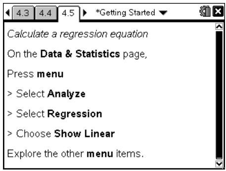 TEXAS INSTRUMENTS TI-NSPIRE CAS - Analyse des listes avec l'application Données & statistiques - 6