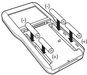 TEXAS INSTRUMENTS TI-NSPIRE CAS - Mise en place des piles - 1