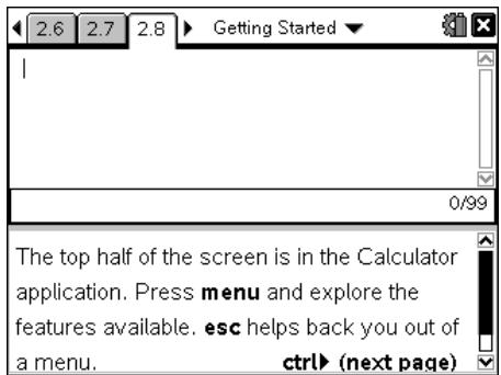 TEXAS INSTRUMENTS TI-NSPIRE CAS - Ajout d'une page Calculs - 2