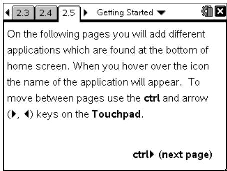 TEXAS INSTRUMENTS TI-NSPIRE CAS - Déplacement au sein du classeur - 4