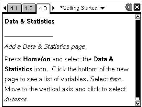TEXAS INSTRUMENTS TI-NSPIRE CAS - Analyse des listes avec l'application Données & statistiques - 1