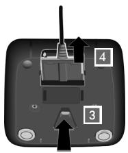 GIGASET AL320A - Raccordement du chargeur (s'il est fourni) - 2