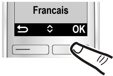 GIGASET E310, E310A, E310H - Modification de la langue d'affichage - 5