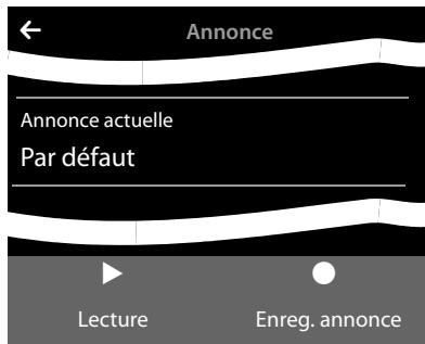 GIGASET SL910,  SL910A,  SL910H - Enregistrement des announces Répondeur Enregistreur/Répondeur simple - 1