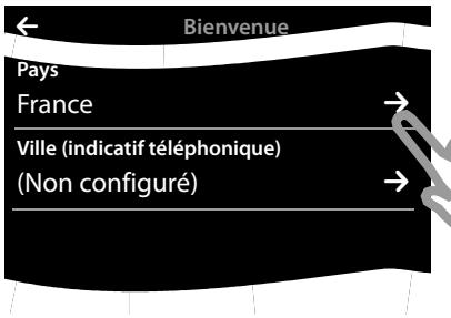 GIGASET SL910A - Réglage de la base et du combiné – Assistant de configuration - 8