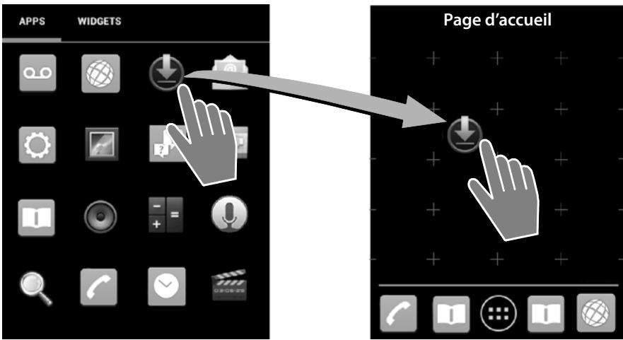 APP S WIDGETS Page d'accueil
