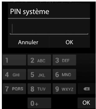 PIN système Annuler OK 1 2 ABC 3 DEF 4 GHI 5 JKL 6 MNO 7 PQRS 8 TUV 9 WXYZ 0+ OK