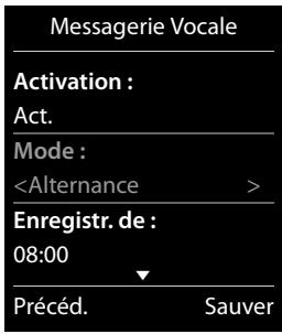 GIGASET C530 - Activation/désactivation du répondeur - 1