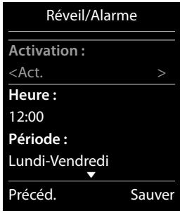 GIGASET C530 - Afficher/modifier/supprimer des rendez-vous enregistrés - 5