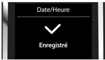 GIGASET C530 - Réglage de la date et de l'heure - 7