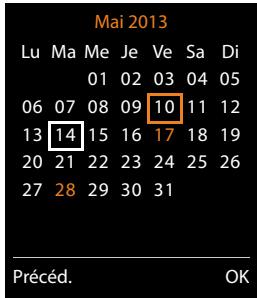 GIGASET C530 IP - Notification de rendez-vous/d'anniversaires - 1