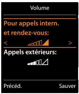 GIGASET C530 IP - Réglage du volume de la sonnerie - 1
