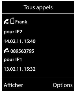 GIGASET C530 IP - Journal d'appels - 1