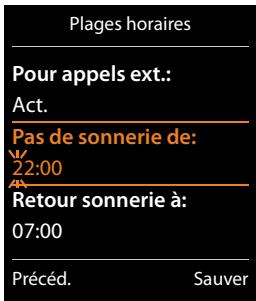 GIGASET C530 IP - Configuration de la signalisation temporaire des appels externes - 2