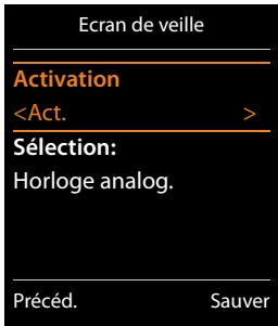 GIGASET C530 IP - Choix de l'écran de veille - 1