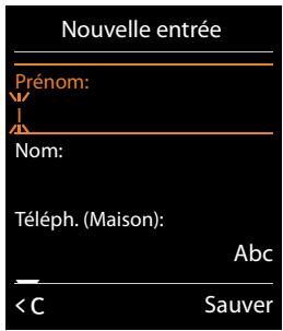 GIGASET C530 IP - Correction des erreurs de saisie - 1