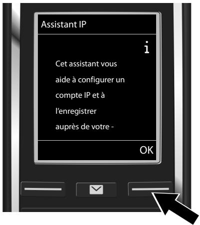 GIGASET C530 IP - Lancement de l'assistant d'installation - 2