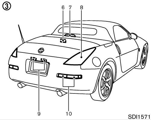 NISSAN 350Z 2004 - Avertissement FCC : - 3