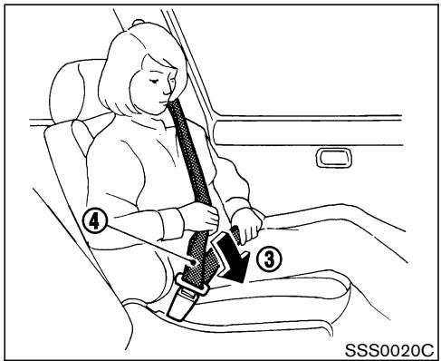 NISSAN 350Z 2005 - Bouclage des ceintures de sécurité - 1