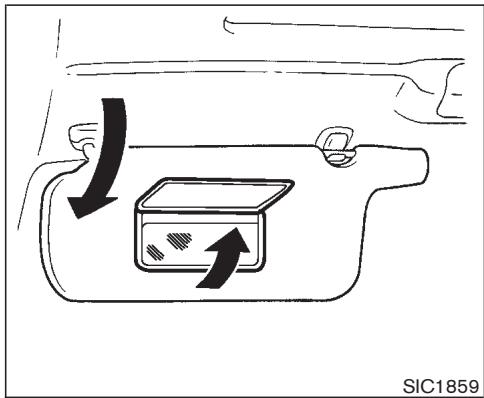 NISSAN 350Z 2005 - ÉCLAIRAGE DU MIROIR DE COURTOISIE - 1