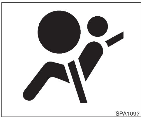 NISSAN 350Z 2005 - ÉTIQUETTES D'AVERTISSEMENT CONCERNANT LES COUSSINS GONFLABLES D'APPOINT - 1